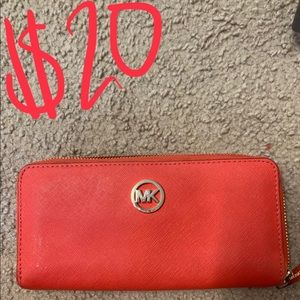 Michael Kors Orange Wallet